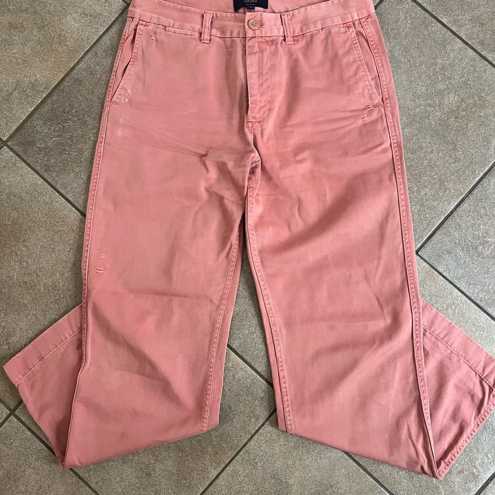 J. Crew Women’s Distressed Salmon Color Chino Pants Size 4